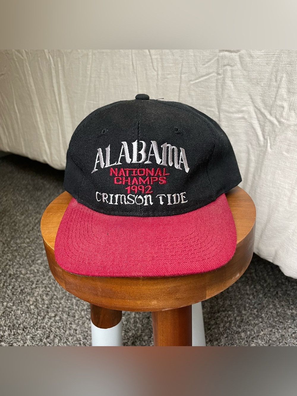 Vintage Alabama Crimson Tide 1992 National Champions Hat Football Retro 90s